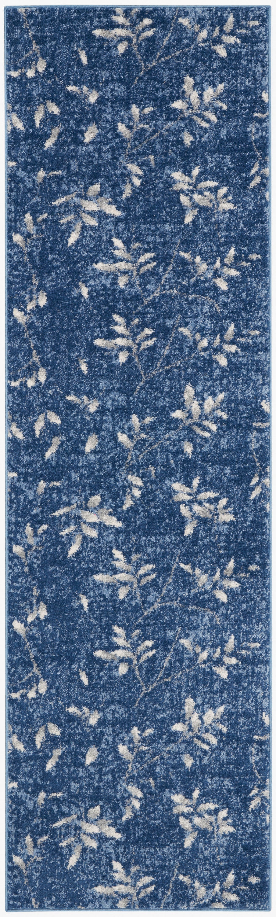 River Flow RFV03 Navy Ivory Rug - Runner