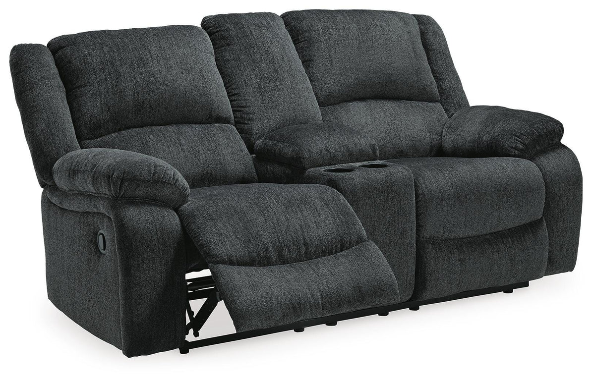 Draycoll DBL Rec Loveseat w/Console Chenille