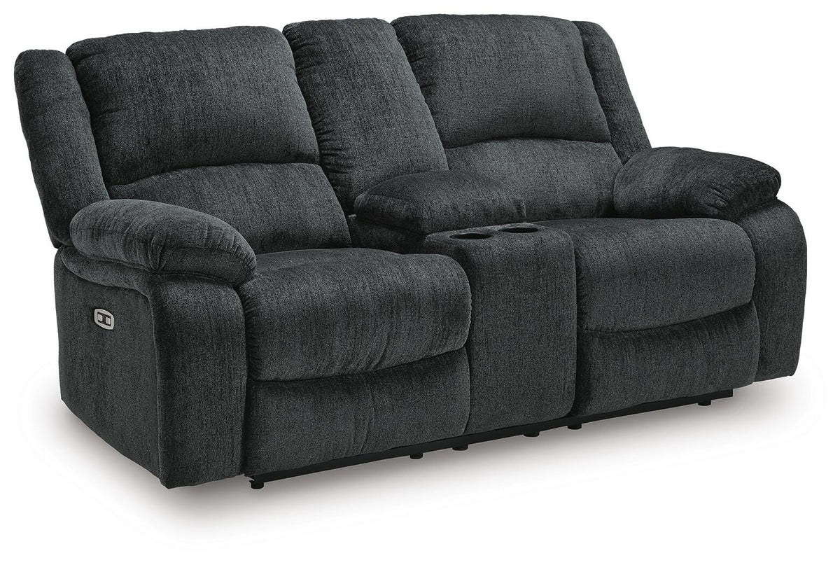 Draycoll DBL REC PWR Loveseat w/Console Chenille