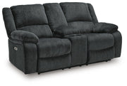 Draycoll DBL REC PWR Loveseat w/Console Chenille