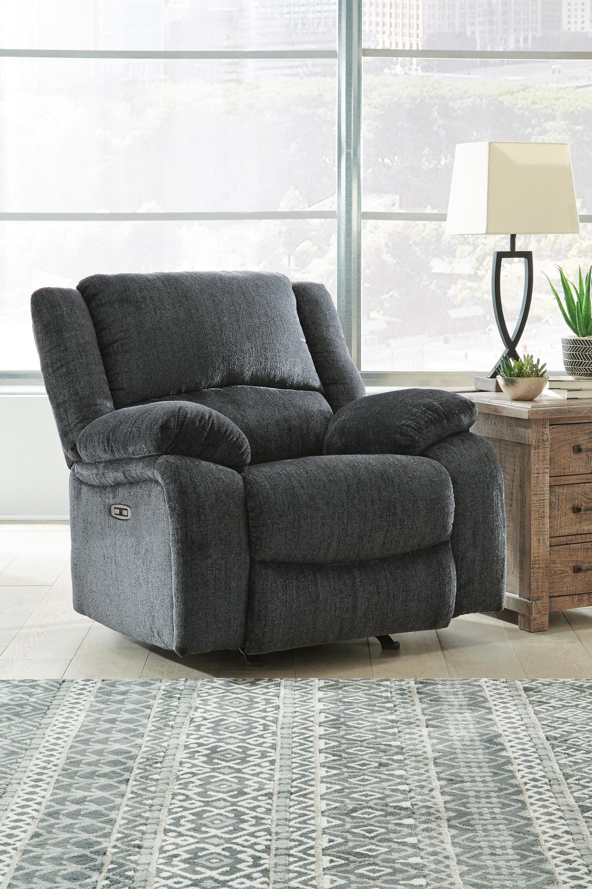 Draycoll Power Rocker Recliner Chenille