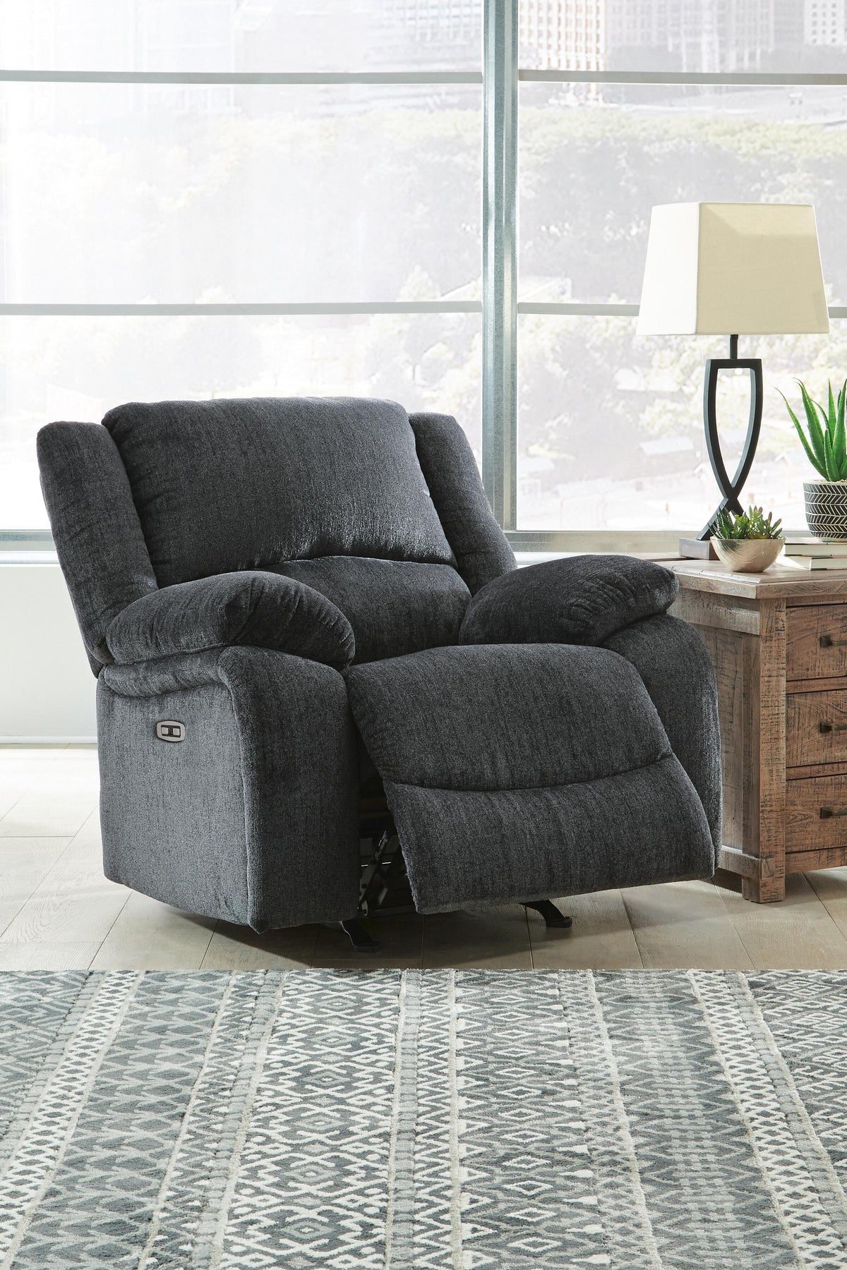 Draycoll Power Rocker Recliner Chenille