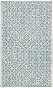 Washable Charm WCH03 Blue Ivory Rug - Rectangle