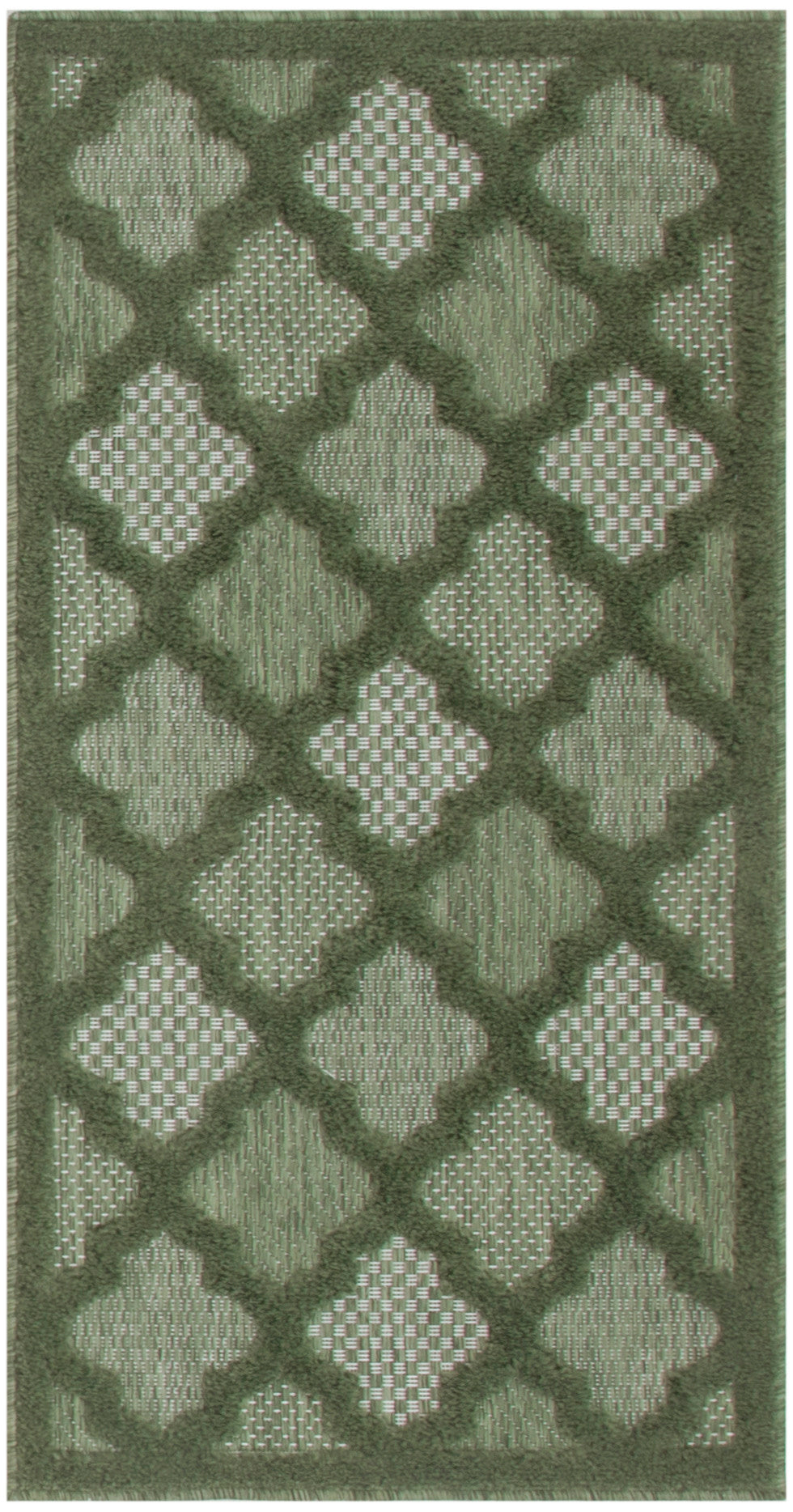 Easy Care NES01 Green Rug - Rectangle