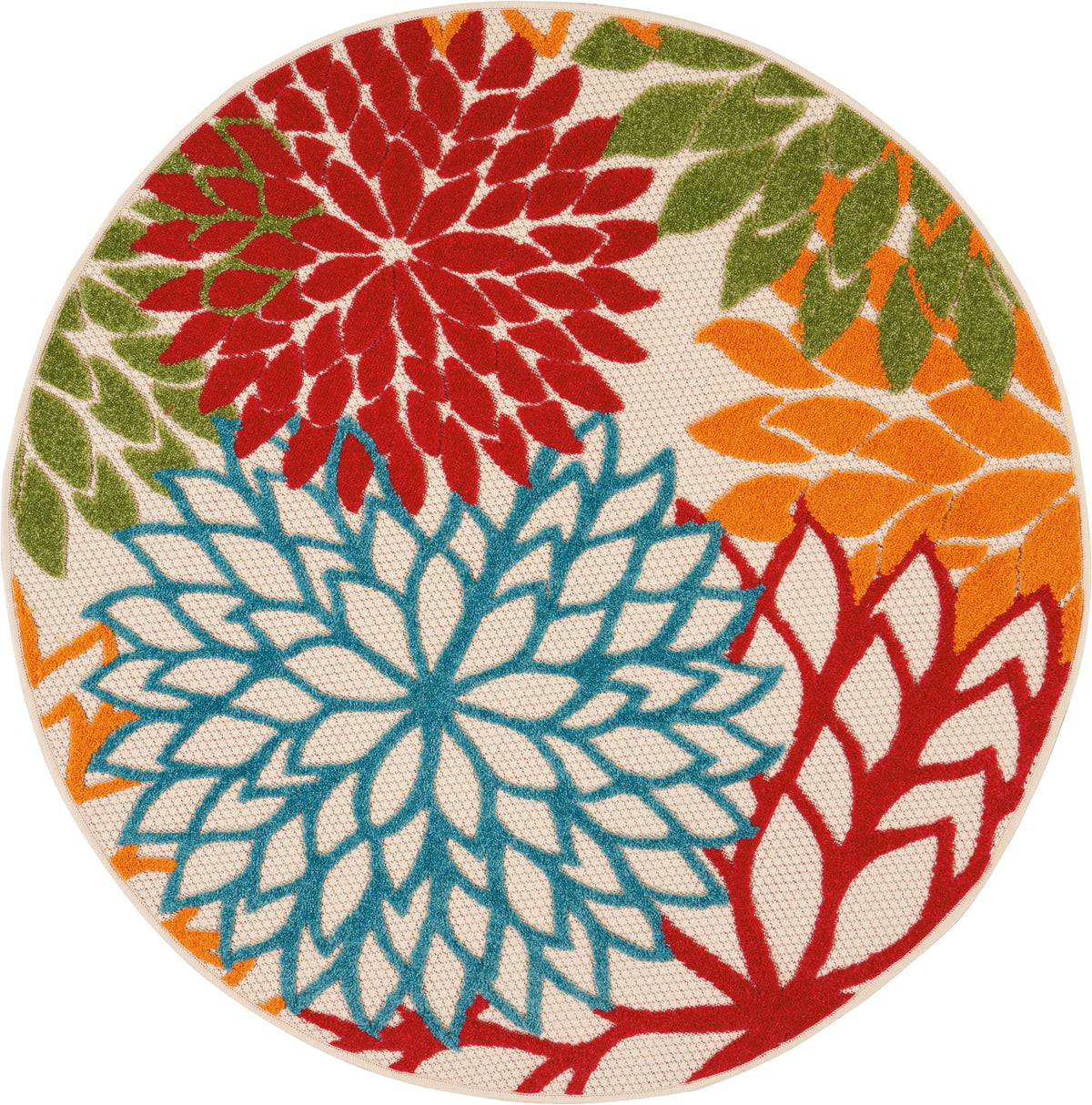 Aloha ALH05 Green Rug - Round