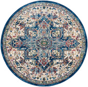 Ankara Global ANR15 Ivory Navy Rug - Round