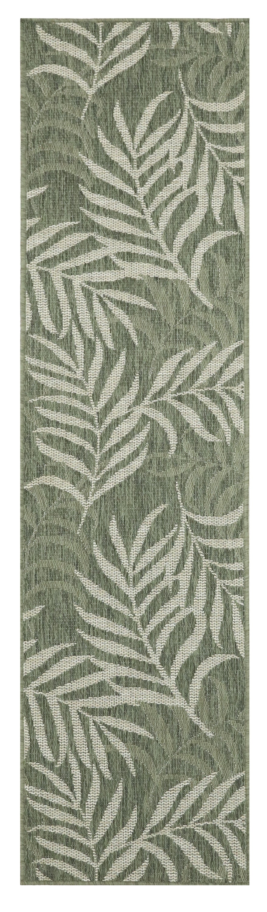 Garden Oasis GOA01 Green Ivory Rug - Runner