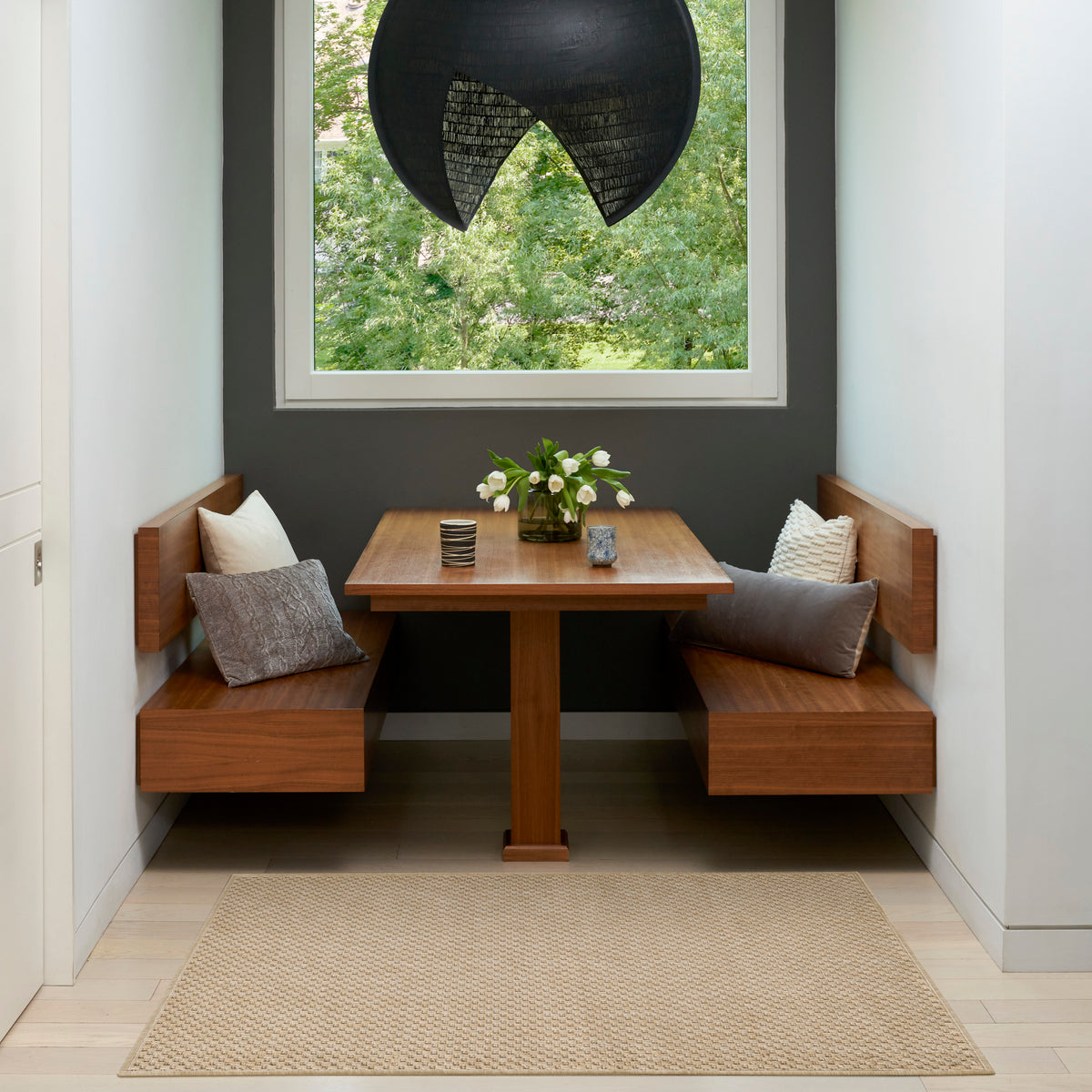 Tulum TLM03 Taupe Rug - room scene