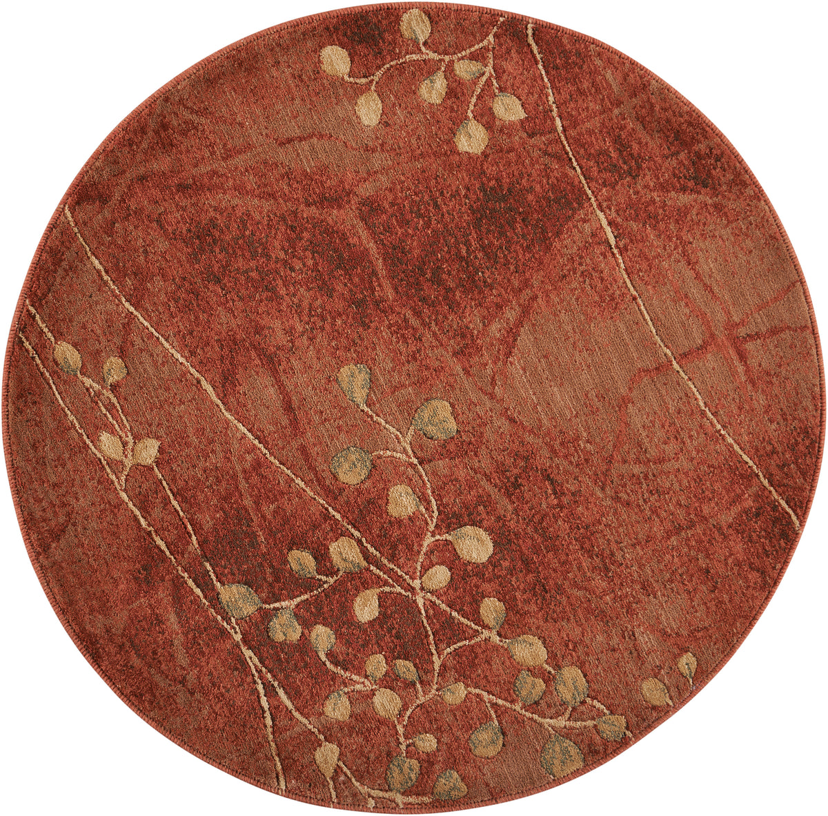 Somerset ST74 Flame Rug - Round