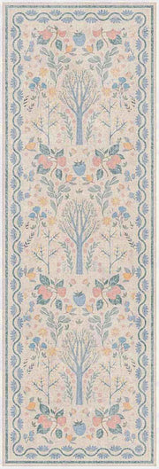 Botanical Washables BOT04 Ivory Multicolor Rug - Runner