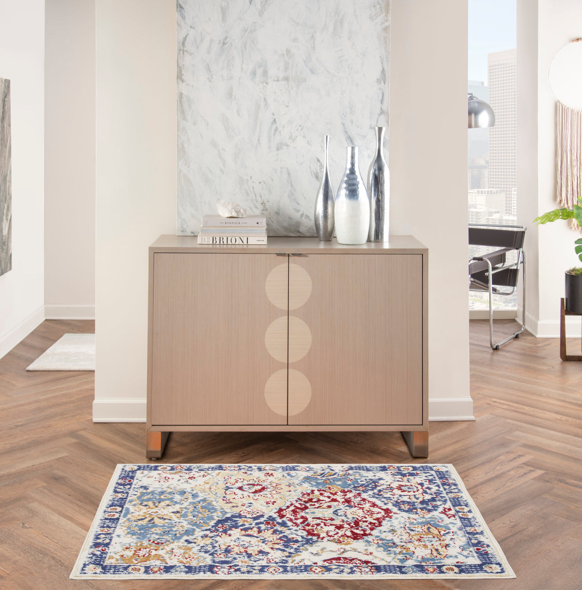 Grafix GRF31 Blue Multicolor Rug - room scene