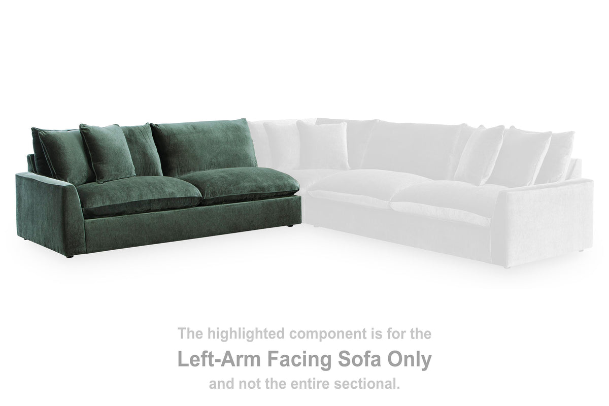 Carriage View LAF Sofa Velvet