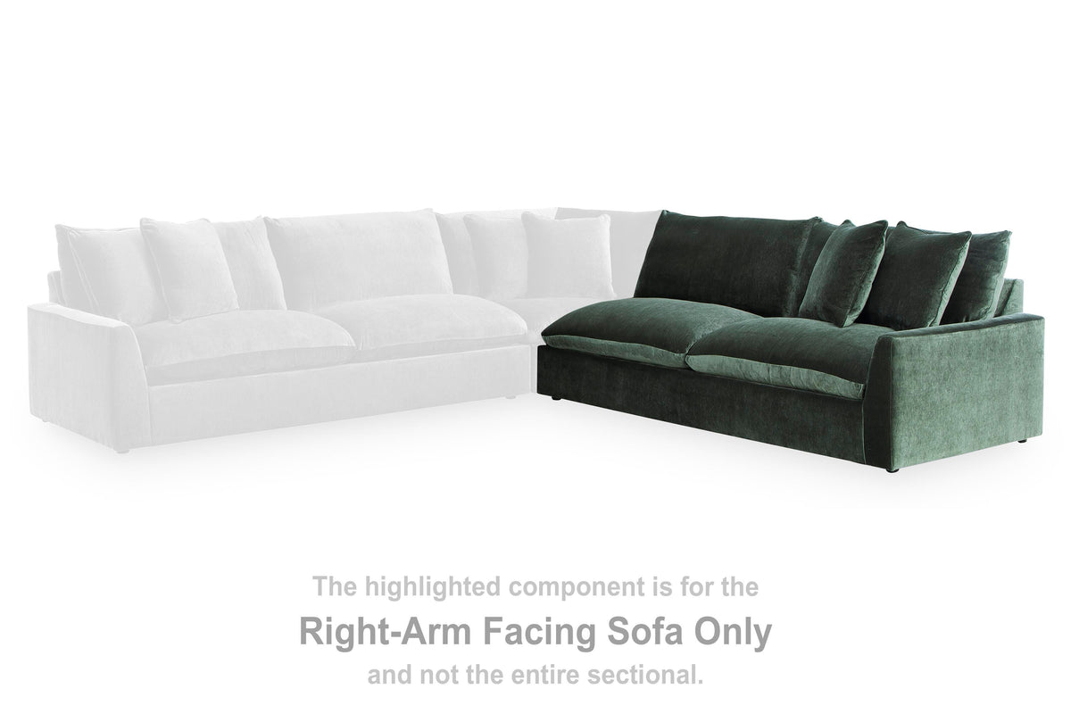 Carriage View RAF Sofa Velvet