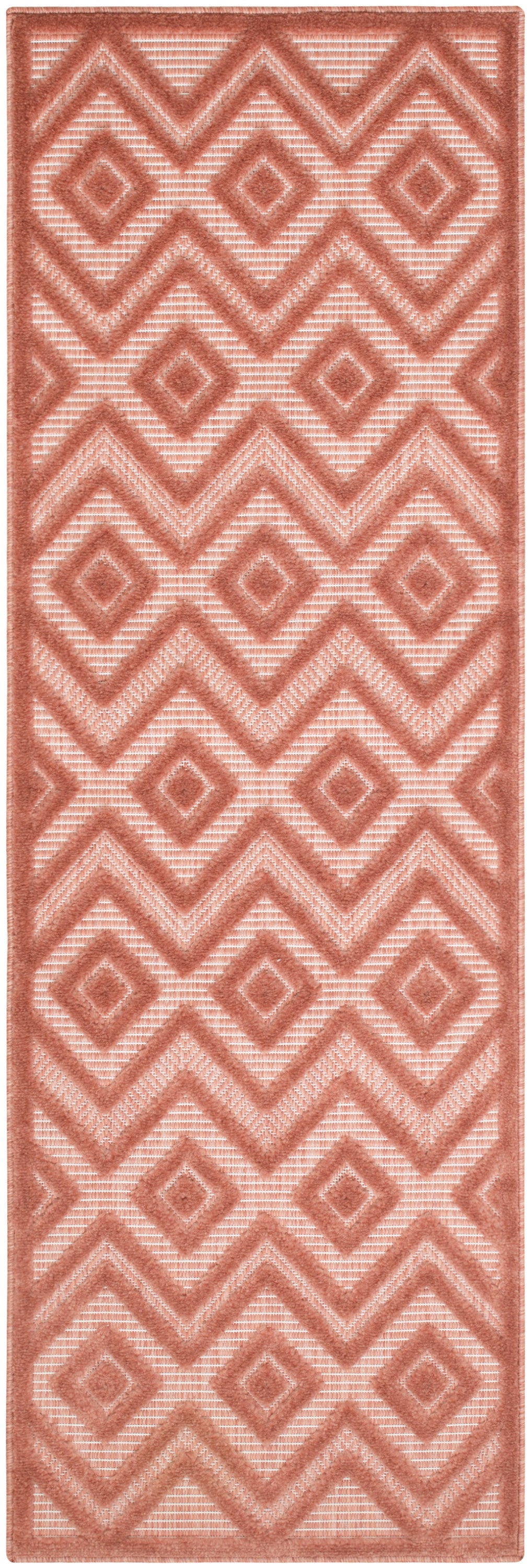Versatile NRV01 Coral Orange Rug - Runner