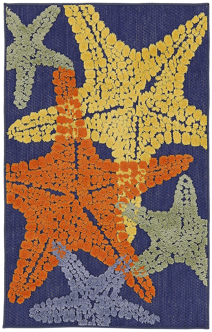 Aloha ALH28 Blue Multicolor Rug - Rectangle