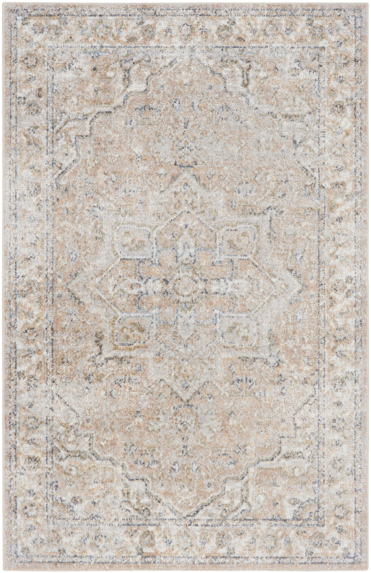 Astra Machine Washable ASW12 Beige Rug - Rectangle