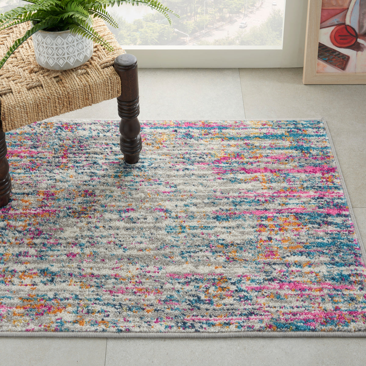 Passion PSN09 Ivory Multicolor Rug - room scene