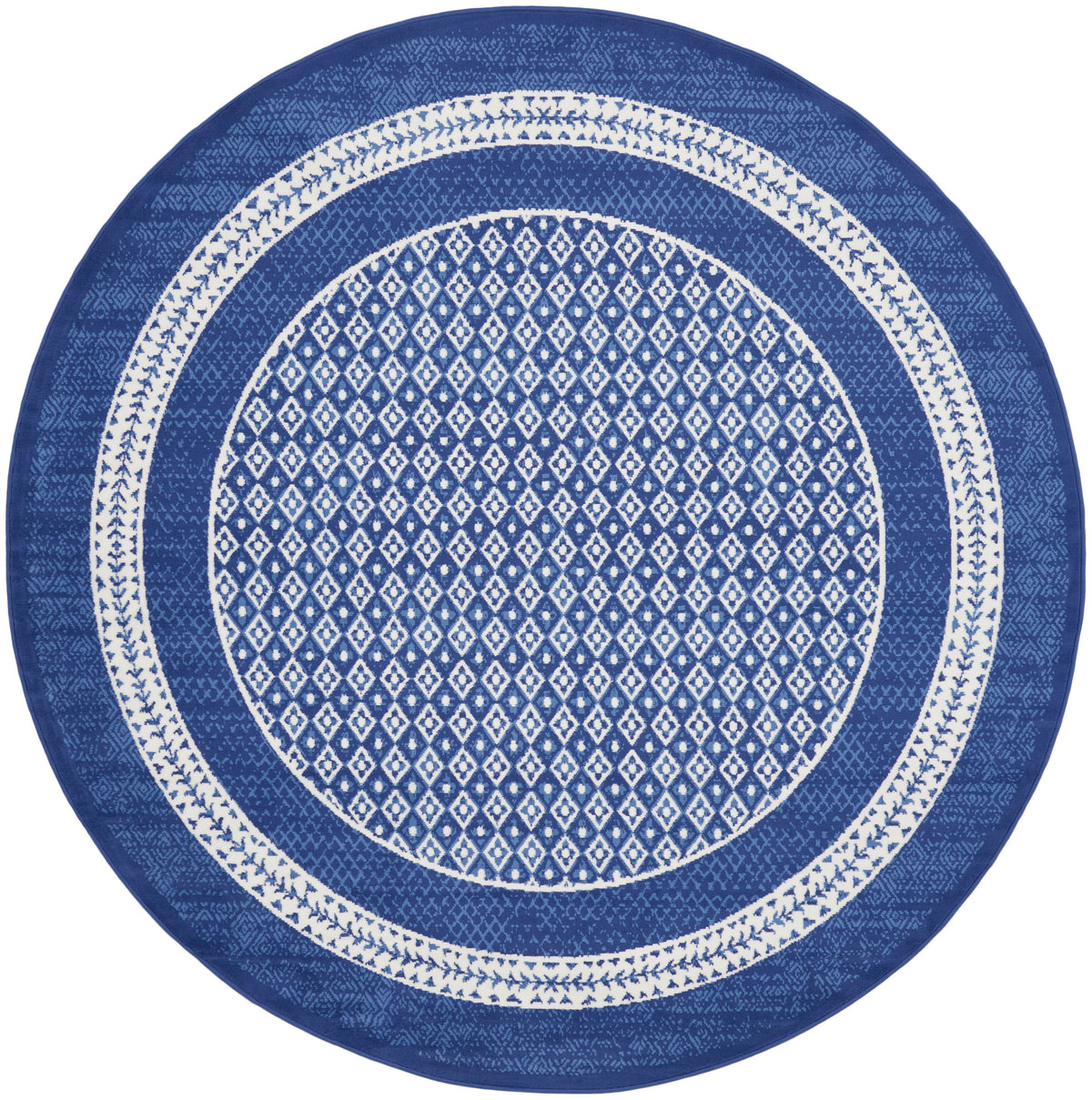 Whimsicle WHS13 Navy Rug - Round