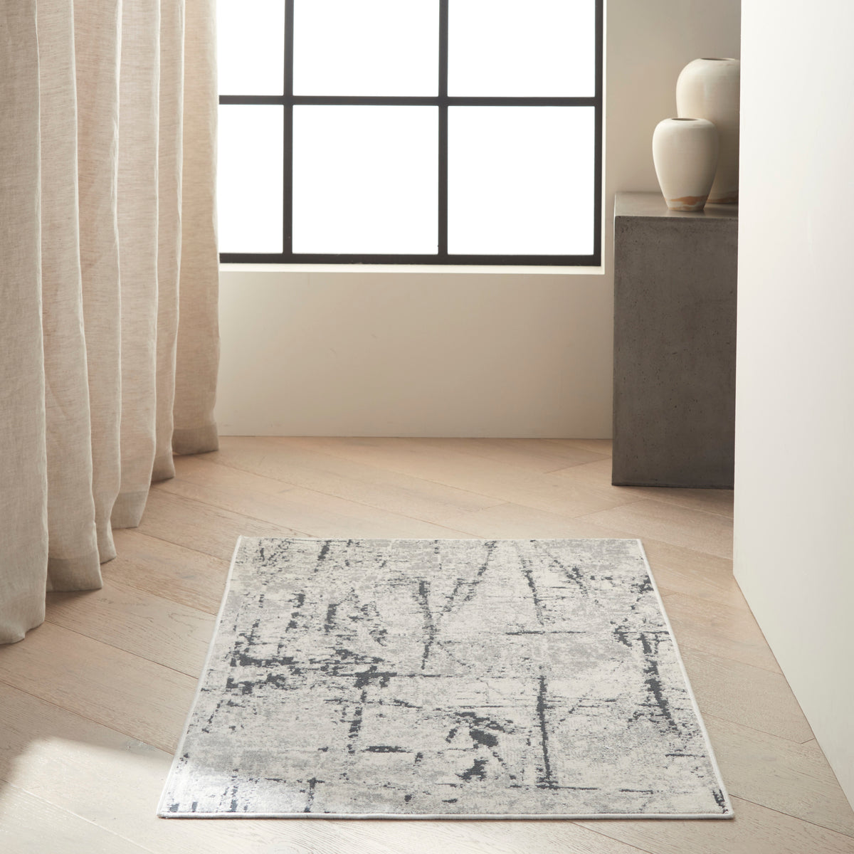 CK970 Vapor CK972 Ivory Grey Rug - room scene