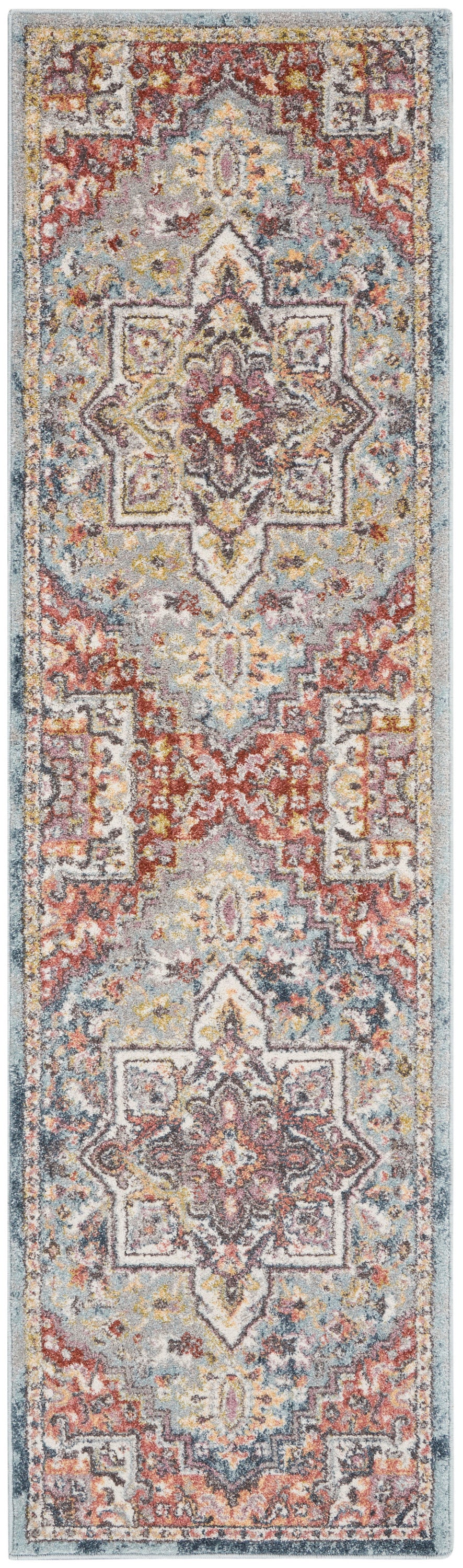 Soraya SOR04 Blue Multicolor Rug - Runner