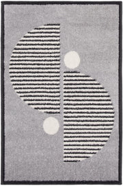 Modern Passion MDP02 Grey Black Rug - Rectangle