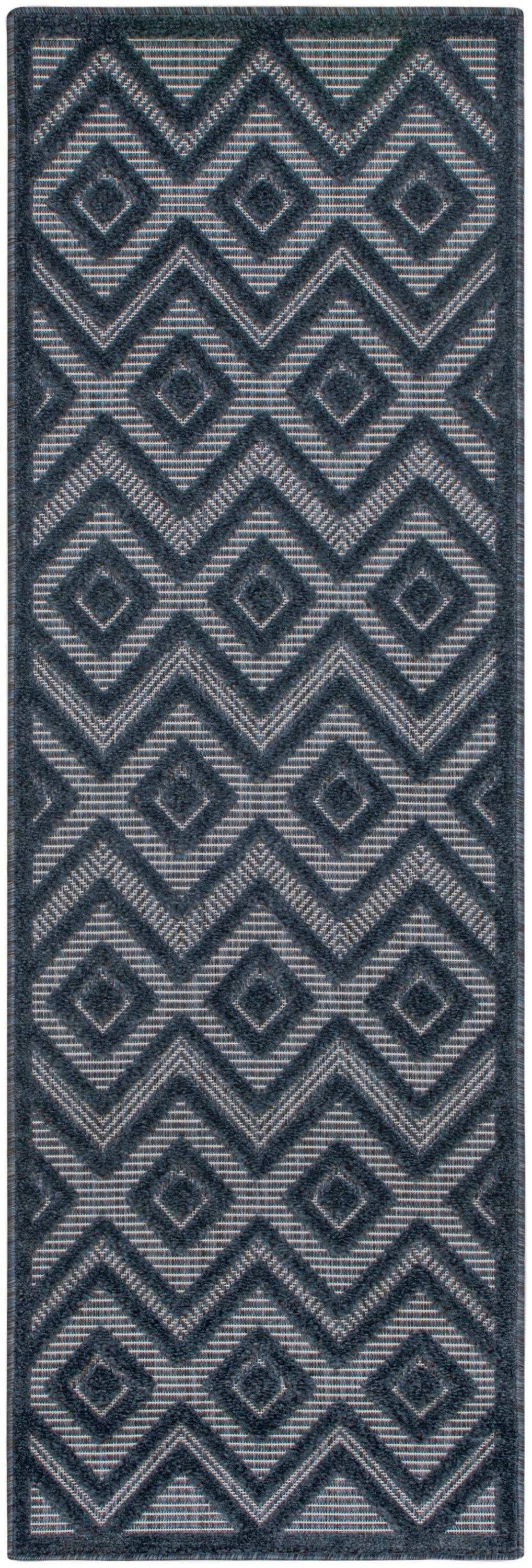 Versatile NRV01 Navy Blue Rug - Runner