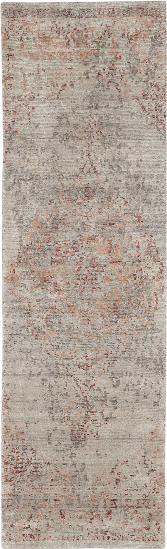 Lucent LCN07 Silver Red Rug - Runner
