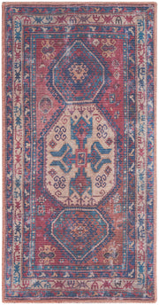 New Concept Washables SR105 Red Navy Rug - Rectangle