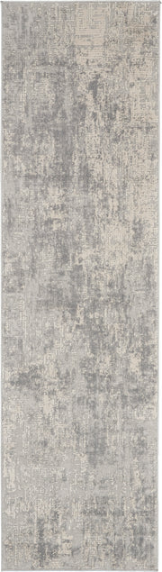 Rustic Textures RUS01 Ivory Silver Rug - Runner