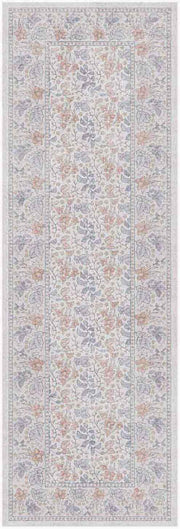 Botanical Washables BOT03 Ivory Multicolor Rug - Runner