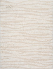 Modern Shag MMD05 Ivory Beige Rug - Rectangle