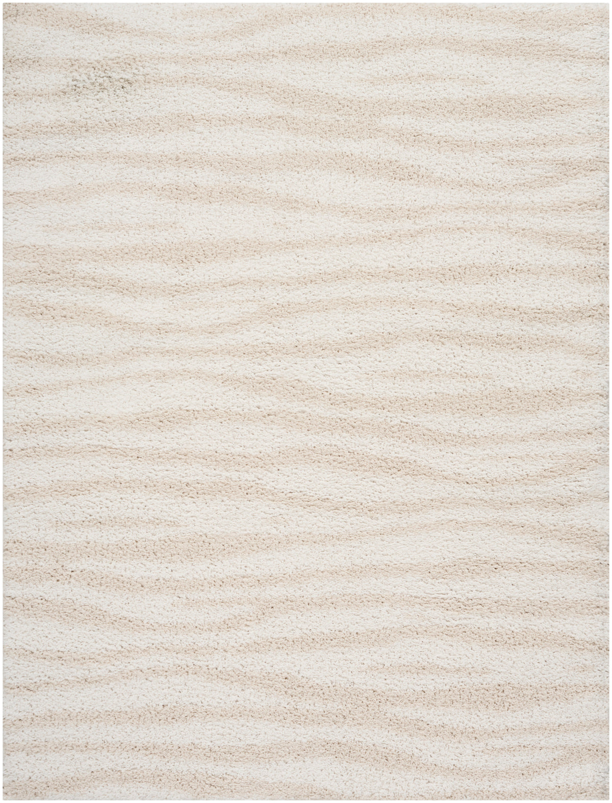 Modern Shag MMD05 Ivory Beige Rug - Rectangle