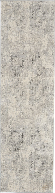 Rustic Textures RUS07 Grey Beige Rug - Runner