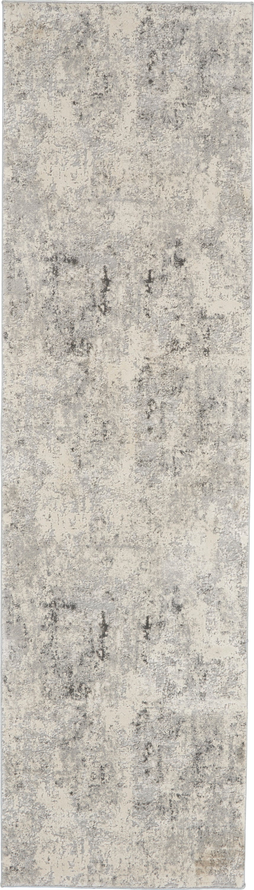 Rustic Textures RUS07 Grey Beige Rug - Runner
