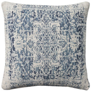 Lifestyle VJ020 Ivory Navy 20" x 20" Throw Pillows