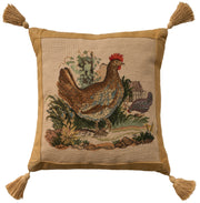Vintage Pillow V8237 Beige 22" x 22" Throw Pillows