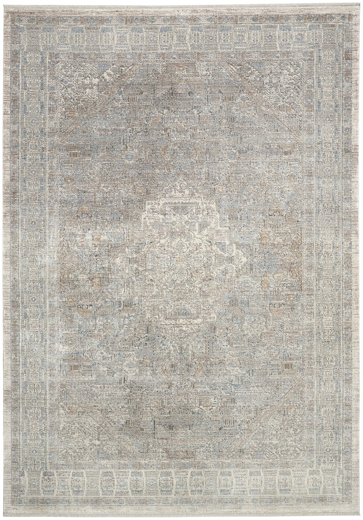 Starry Nights STN02 Cream Grey Rug - Rectangle