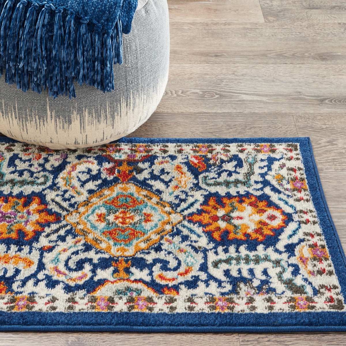 Passion PSN32 Blue Multicolor Rug - room scene