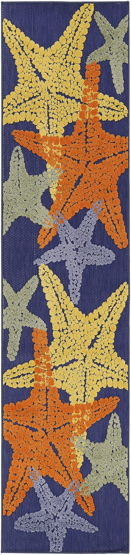 Aloha ALH28 Blue Multicolor Rug - Runner