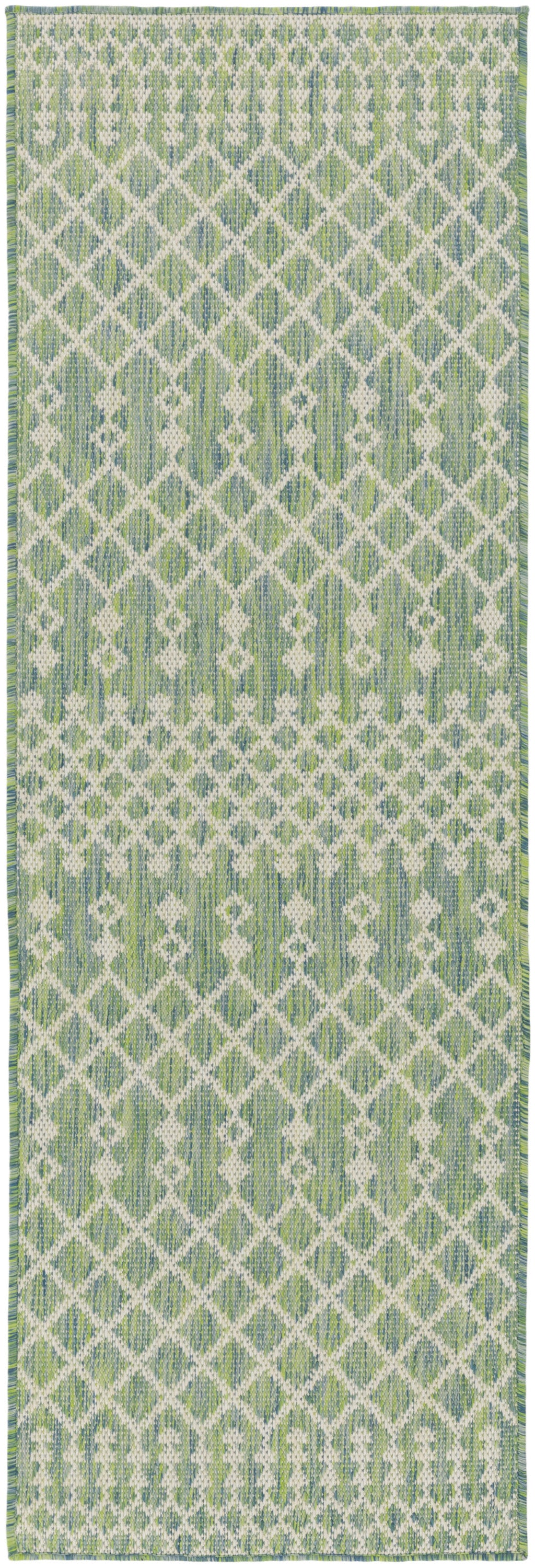 Positano POS02 Blue Green Rug - Runner