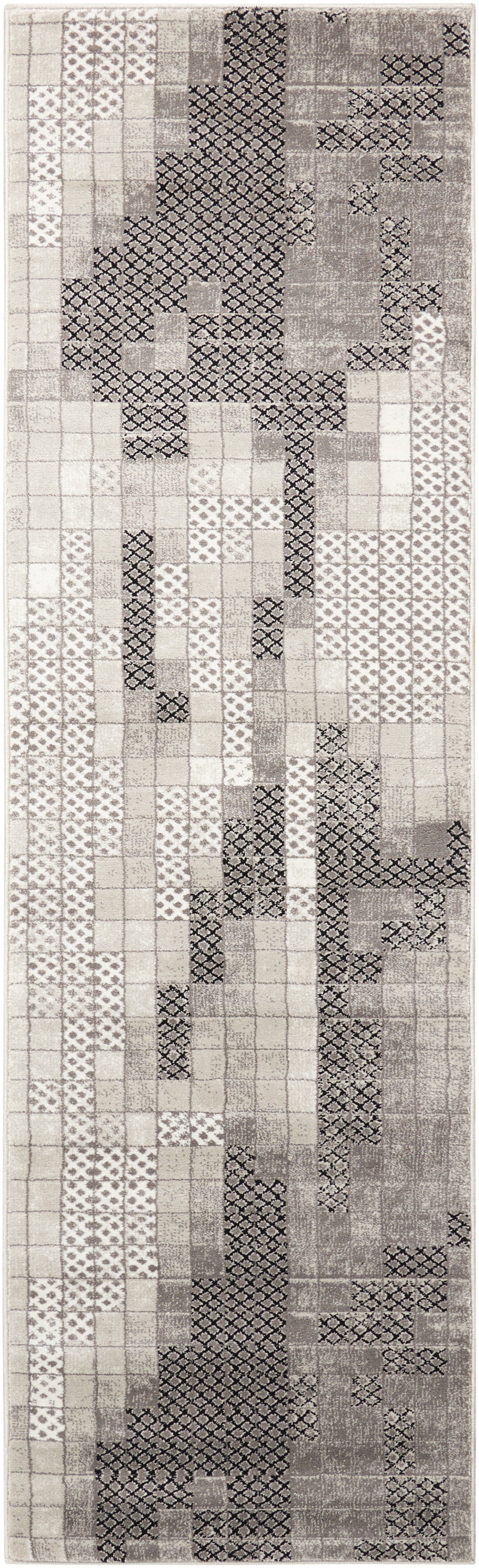Soho SOH07 Grey Rug - Runner