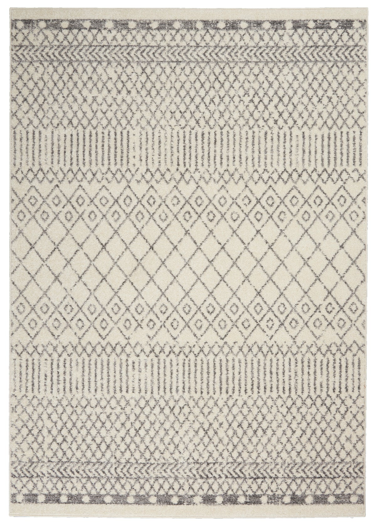 Passion PSN42 Ivory Grey Rug - Rectangle