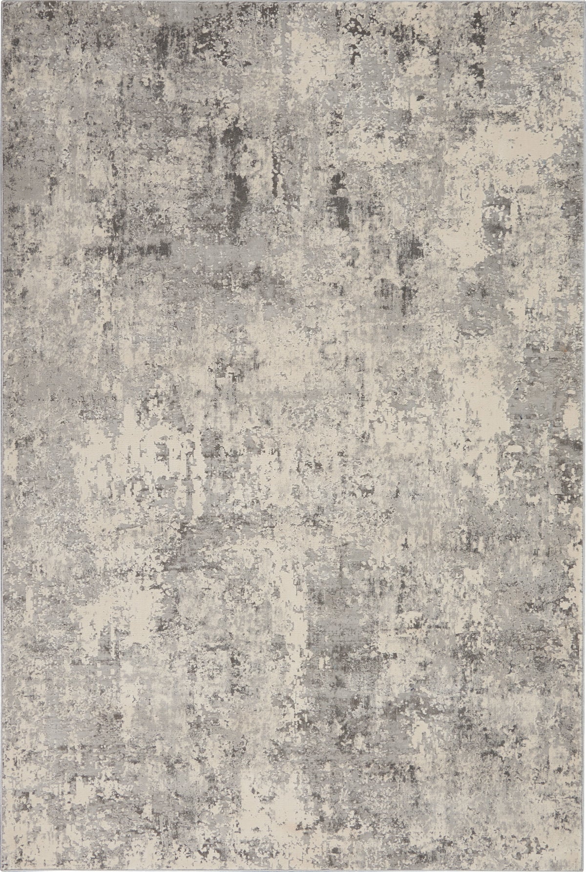 Rustic Textures RUS07 Grey Beige Rug - Rectangle