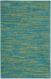 Nourison Essentials NRE01 Blue Green Rug - Rectangle