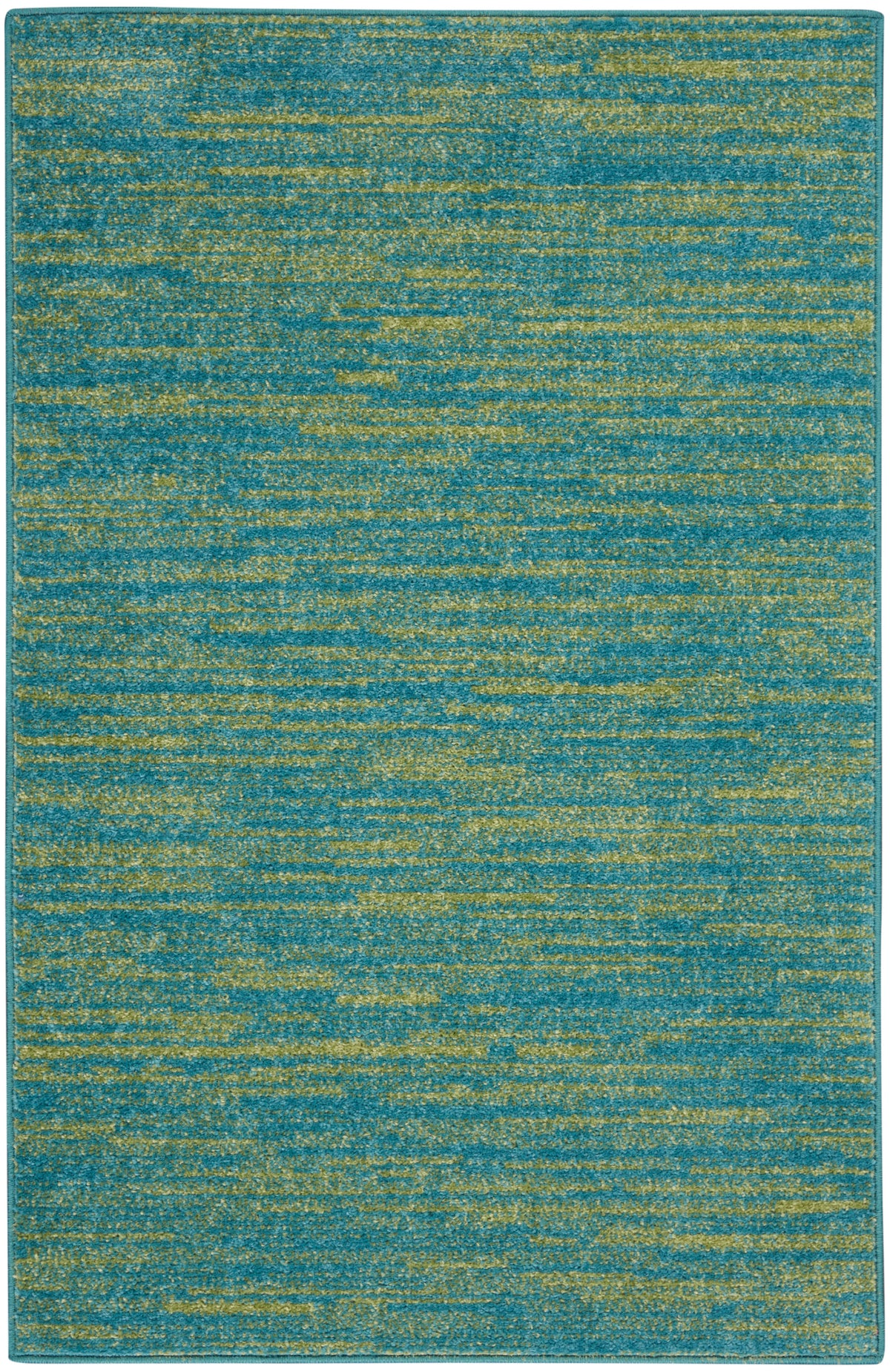 Nourison Essentials NRE01 Blue Green Rug - Rectangle