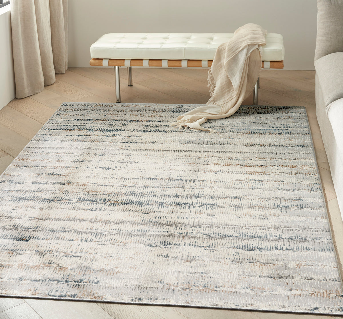 CK073 Compass CMP01 Ivory Multicolor Rug - room scene