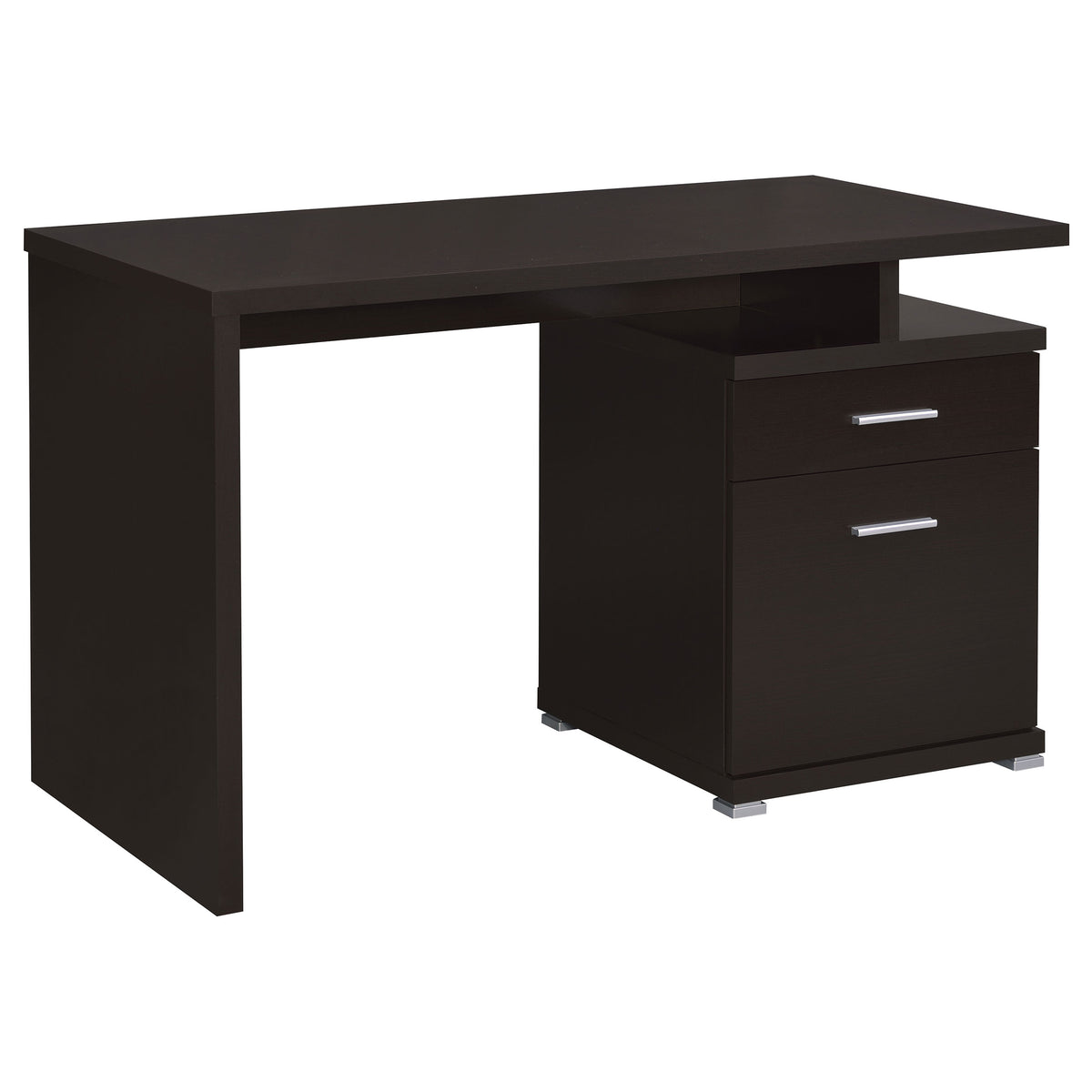 Irving 47-inch 2-drawer Office Computer Desk - Cappuccino