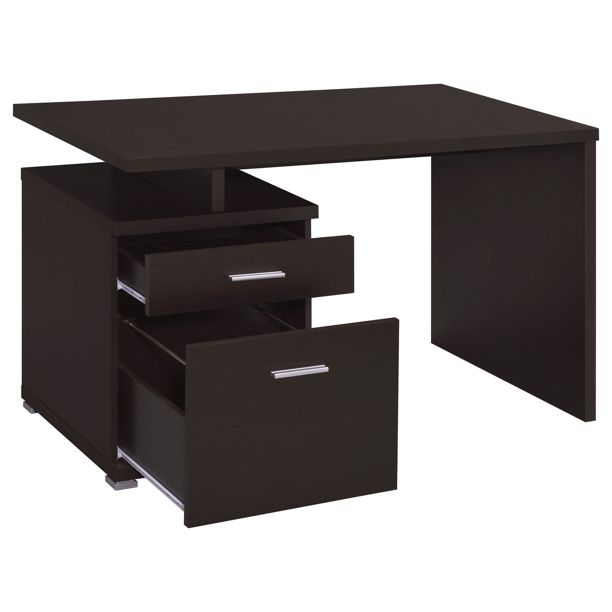 Irving 47-inch 2-drawer Office Computer Desk - Cappuccino