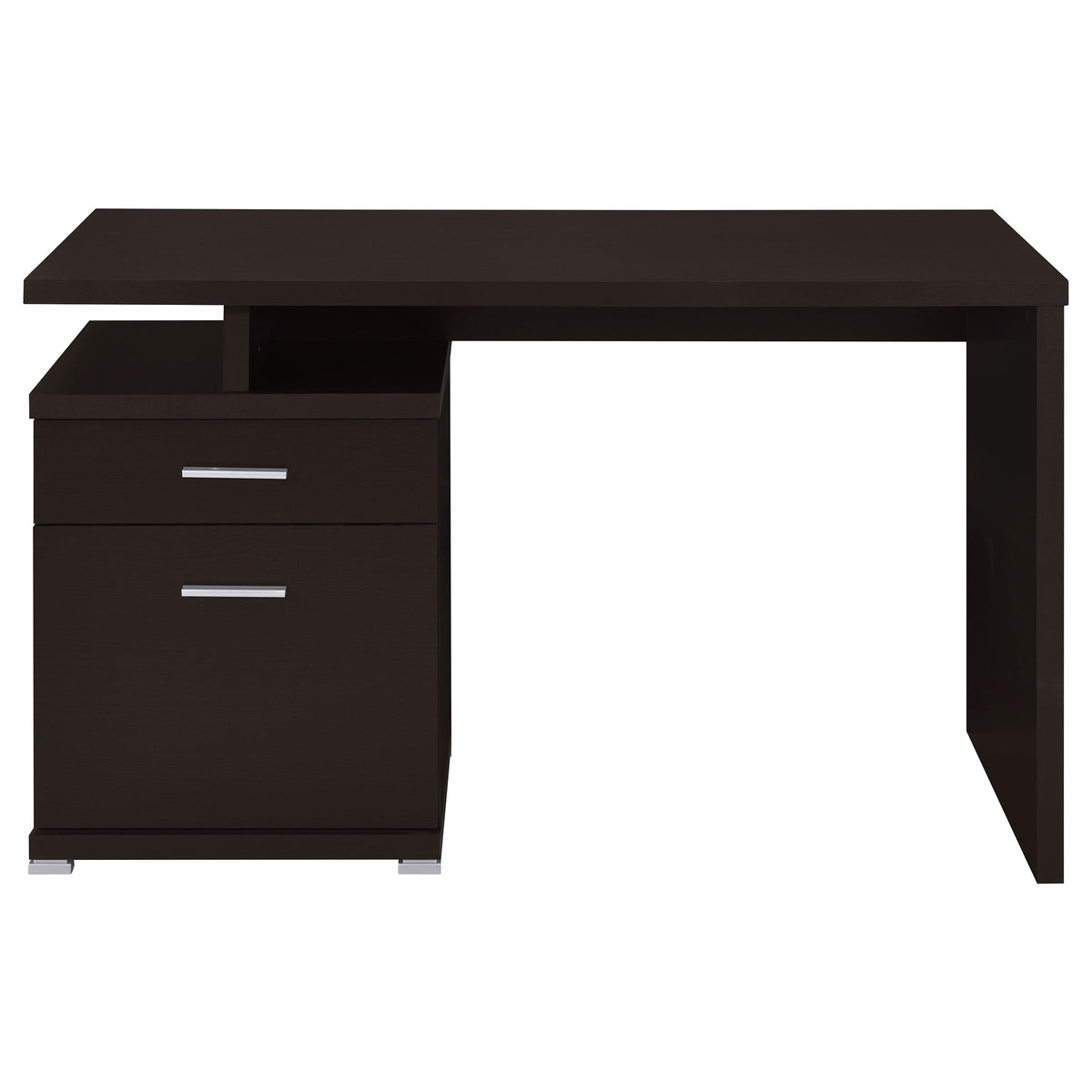 Irving 47-inch 2-drawer Office Computer Desk - Cappuccino