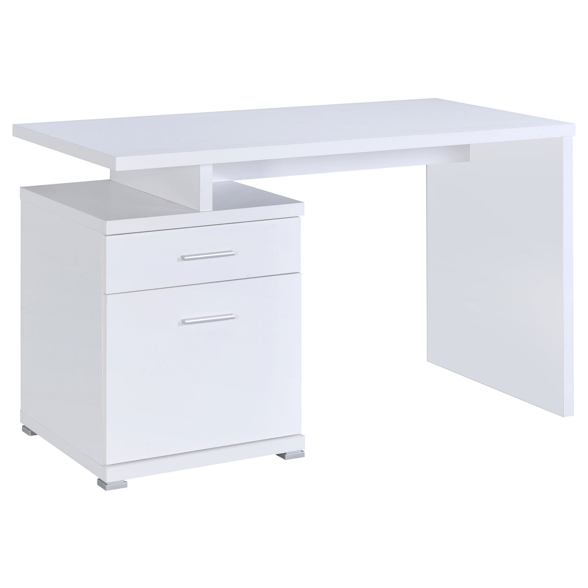 Irving 47-inch 2-drawer Office Computer Desk - White